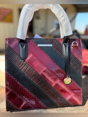 RARE 🔥 NWT Brahmin Small Caroline Tart Flashback Red Crossbody Bag Price firm